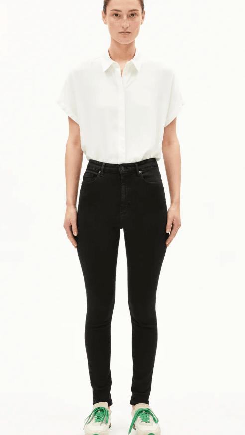 INGAA SKINNY GALLABUXUR RINSE BLACK