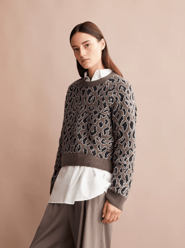 DILIRIAA REGLANA PEYSA LEOPAA WALNUT CREAM