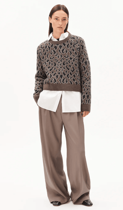 DILIRIAA REGLANA PEYSA LEOPAA WALNUT CREAM