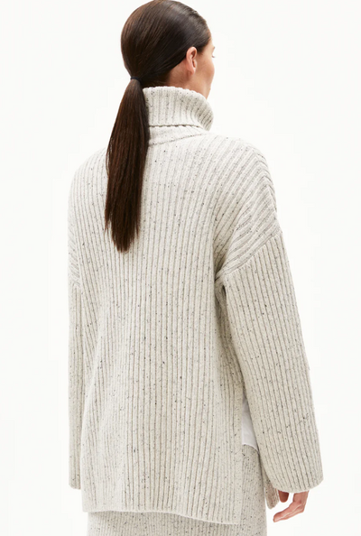 SABIRAA TWEED PEYSA OATMILK BLACK