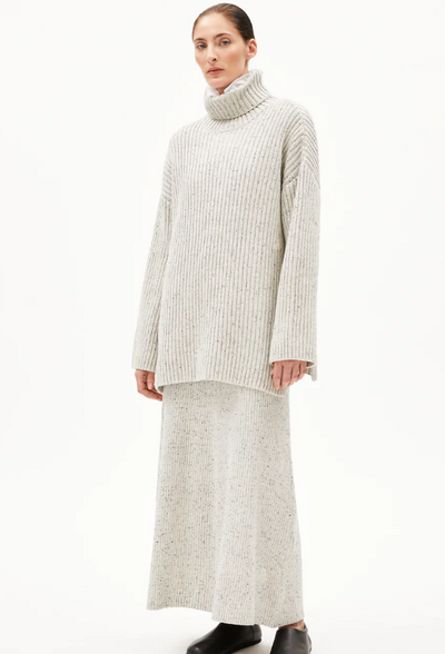 SABIRAA TWEED PEYSA OATMILK BLACK