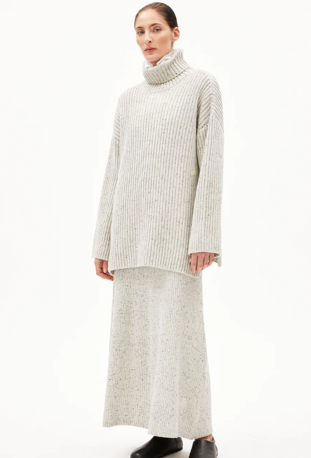 SABIRAA TWEED PEYSA OATMILK BLACK