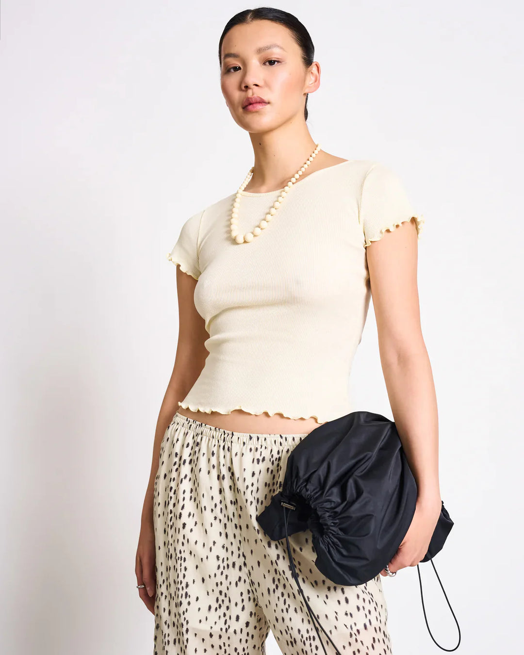ORIGAN WIDE COTTON PANTS DALMATIAN DOTS - Ethic