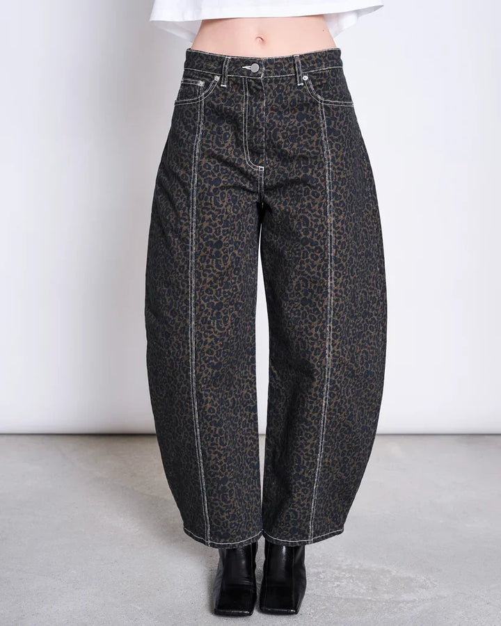 BARREL LEG GALLABUXUR FAYA DARK LEO PRINT