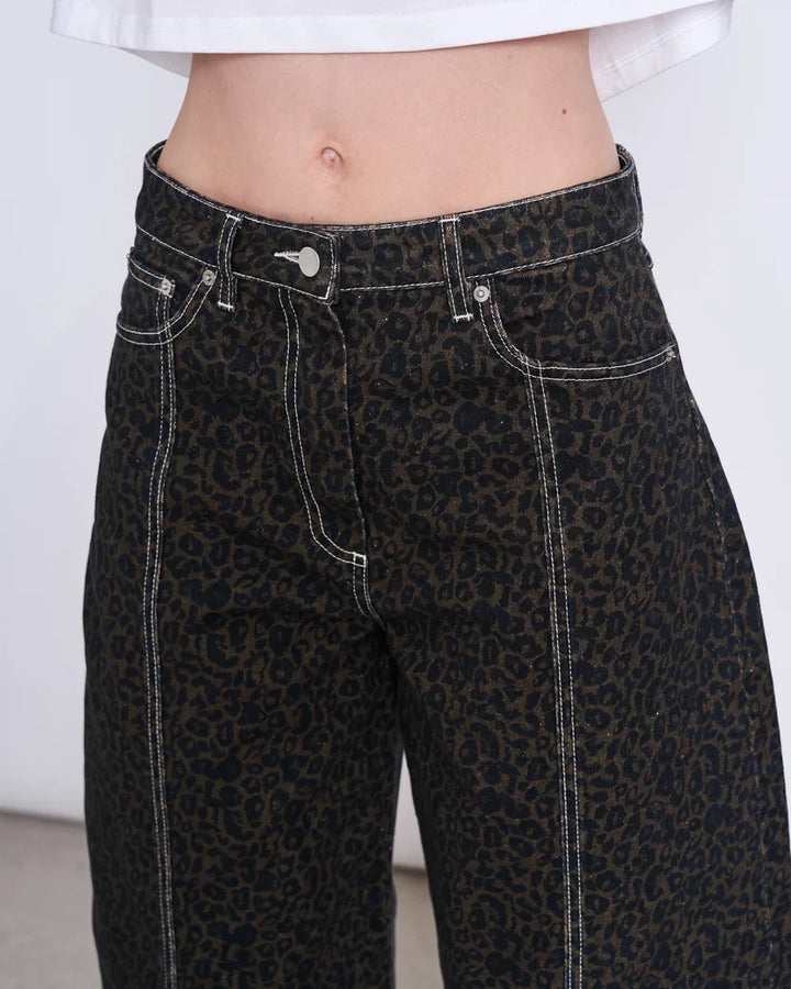 BARREL LEG GALLABUXUR FAYA DARK LEO PRINT