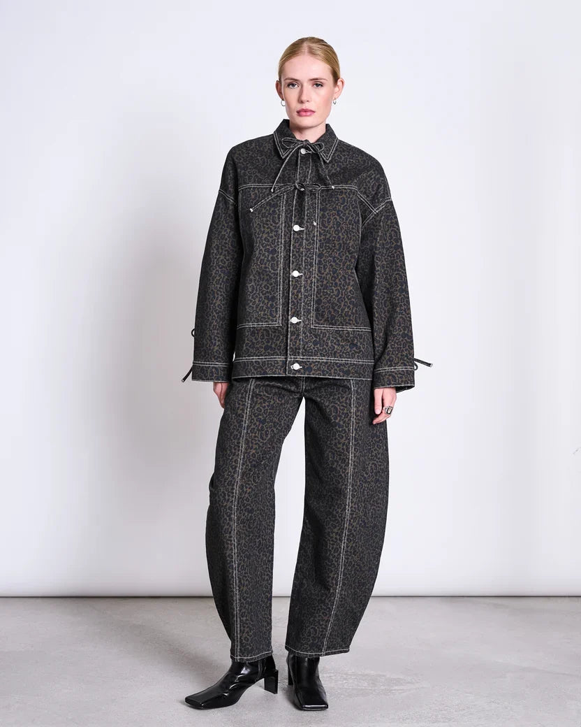 BARREL LEG GALLABUXUR FAYA DARK LEO PRINT