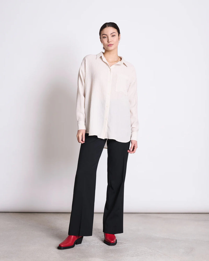 SKUR CRINKLE SKYRTA OFFWHITE