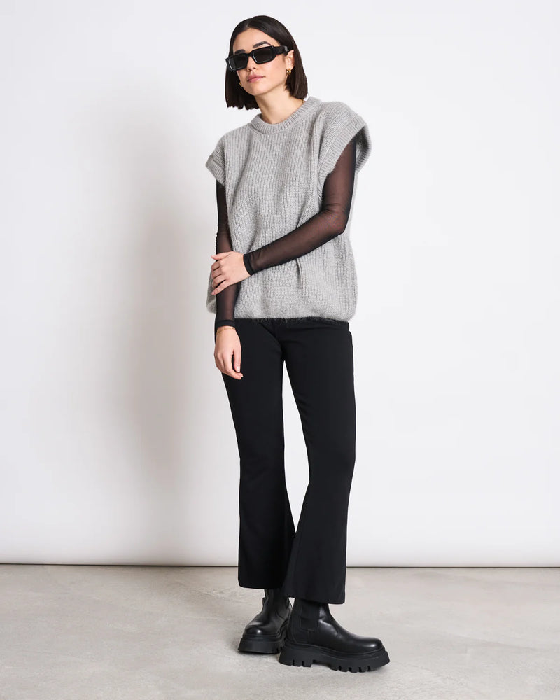 DORA MESH LONGSLEEVE BOLUR SVARTUR