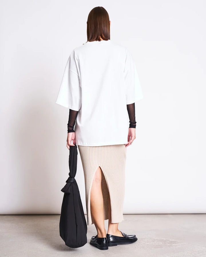 EBBA PILS RIB KNIT IVORY - Ethic