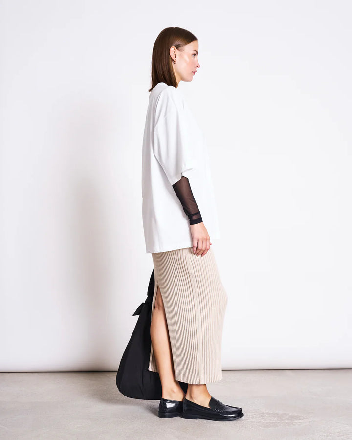 EBBA PILS RIB KNIT IVORY - Ethic