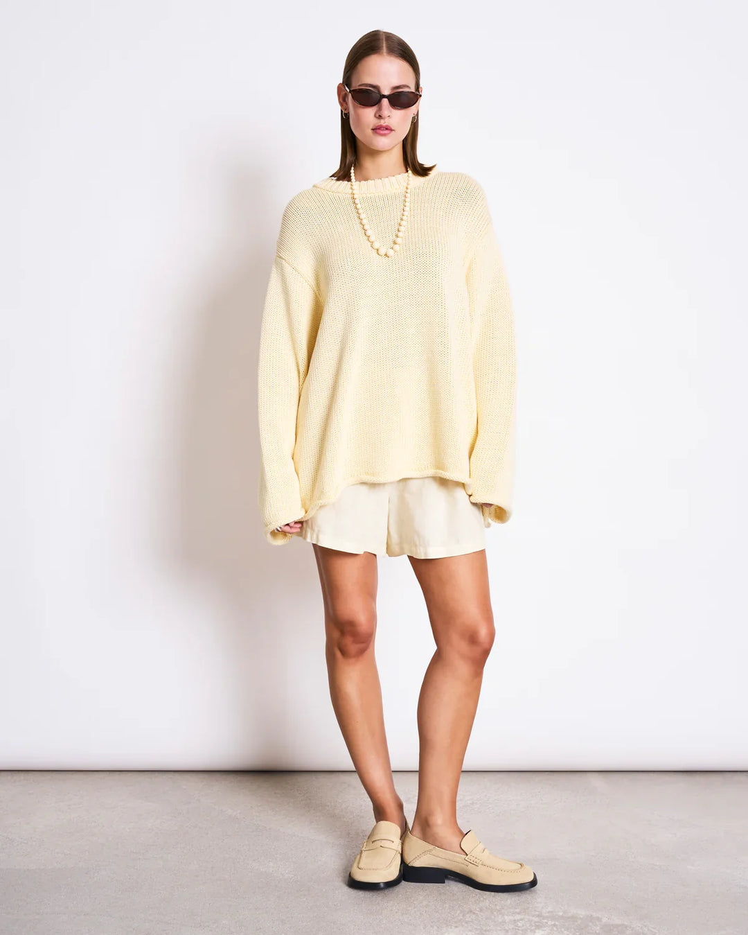 SONA HEAVY KNIT PEYSA LÍFRÆN BÓMULL BUTTERMILK - Ethic