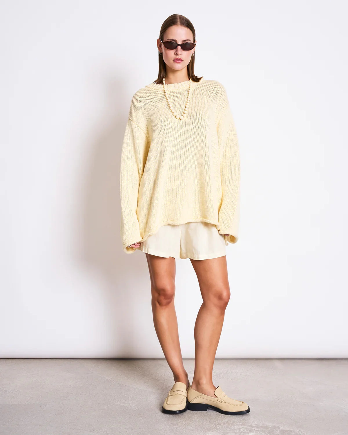 SONA HEAVY KNIT PEYSA LÍFRÆN BÓMULL BUTTERMILK - Ethic