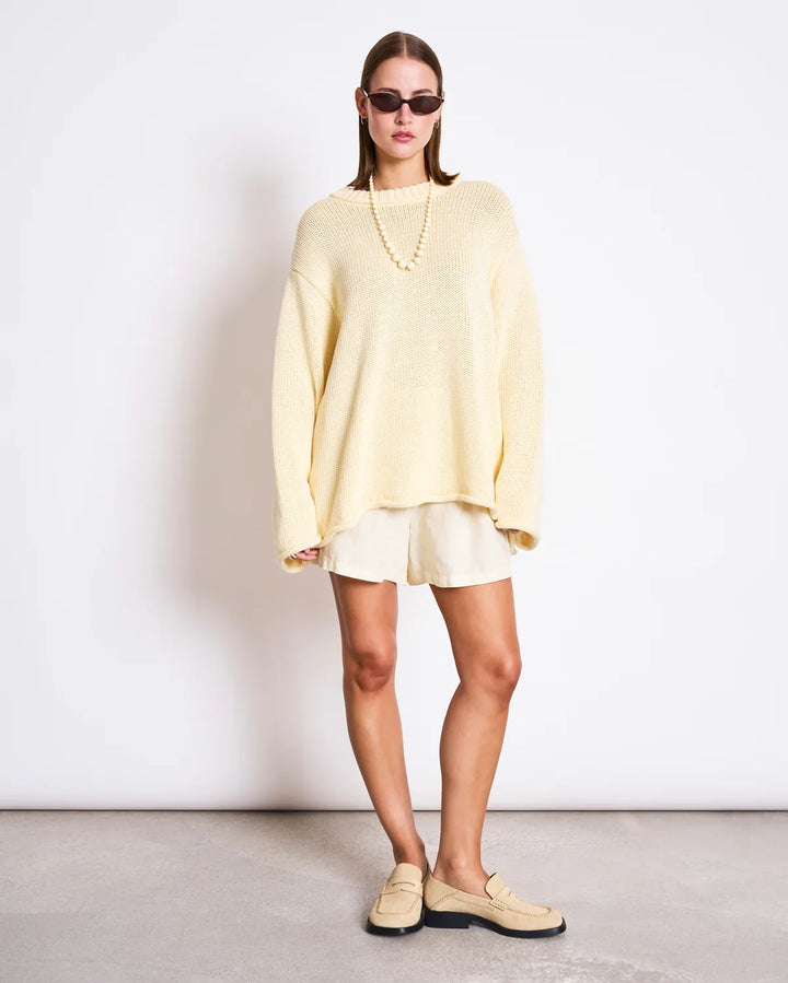 SONA HEAVY KNIT PEYSA LÍFRÆN BÓMULL BUTTERMILK - Ethic