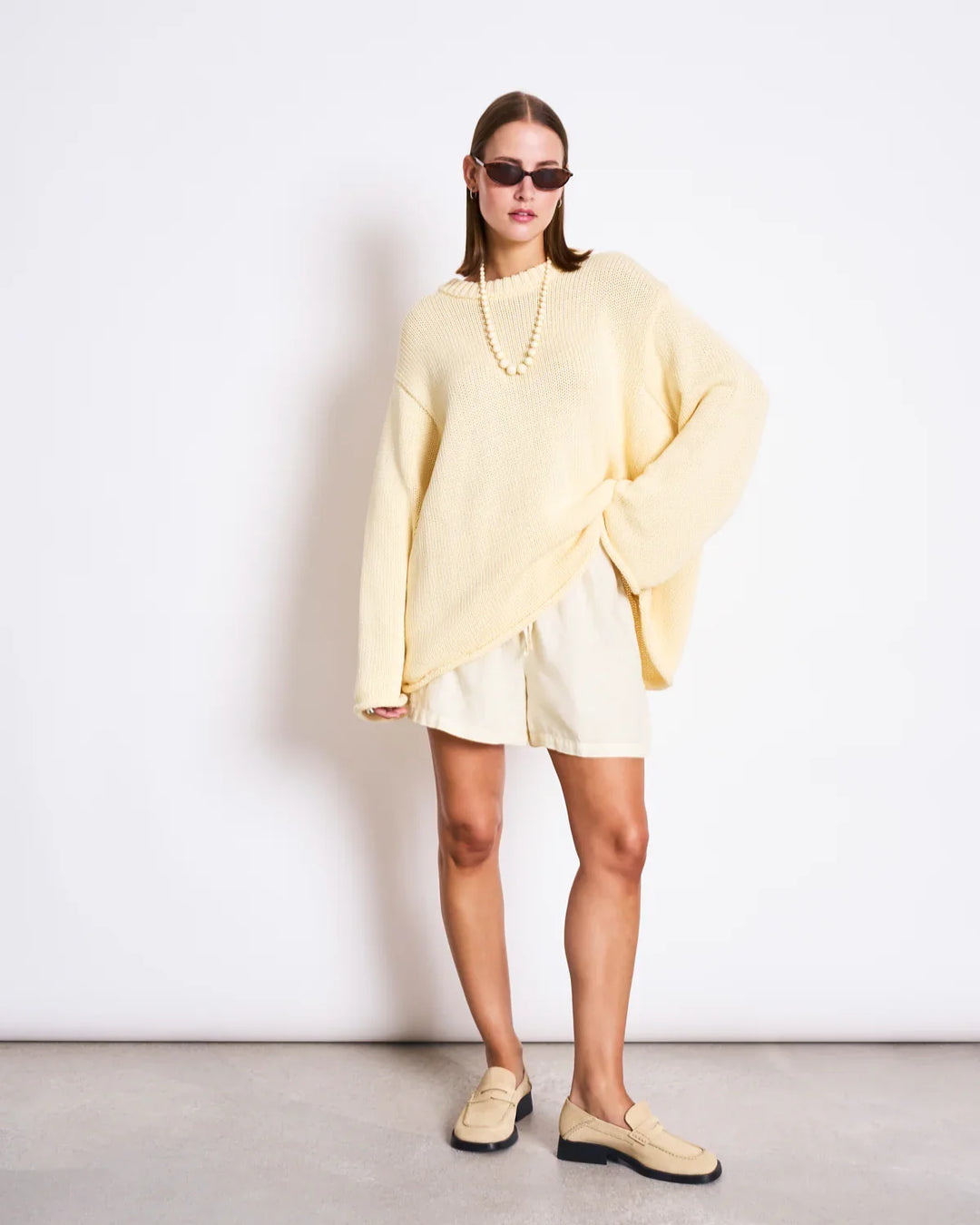 SONA HEAVY KNIT PEYSA LÍFRÆN BÓMULL BUTTERMILK - Ethic