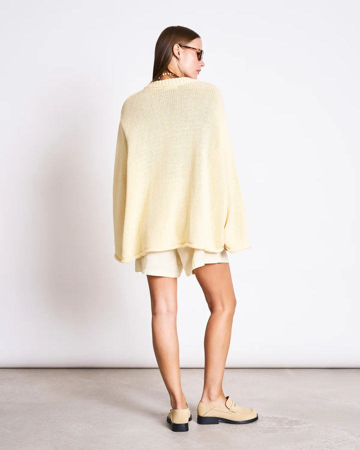 SONA HEAVY KNIT PEYSA LÍFRÆN BÓMULL BUTTERMILK - Ethic