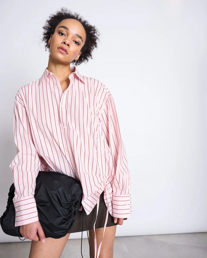 ZIBA SKYRTA PALE PINK STRIPED