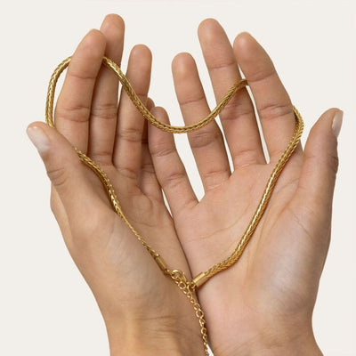 COLLANA VINTAGE HÁLSMEN GULLHÚÐAÐ