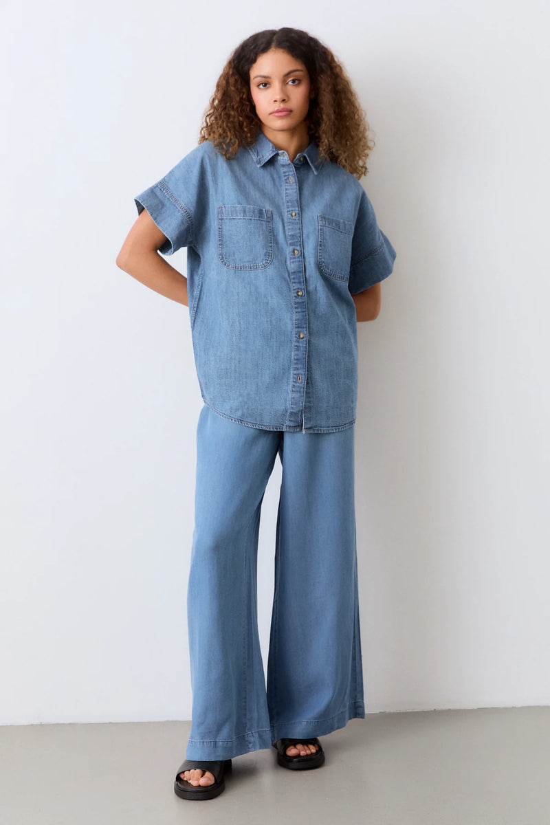 LYON HÖRSKYRTA DENIM BLUE