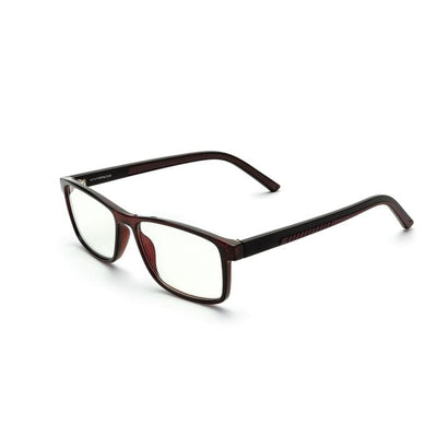 LESGLERAUGU RECTANGULAR BROWN MEÐ SKJÁVÖRN